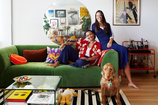 Aurelia St Clair, left, and Tamara Natt in their favourite space, the lounge and dining room.