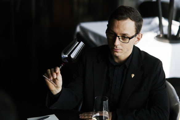 Vue de Monde wine director Dorian Guillon.