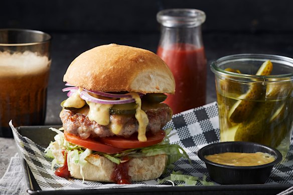 Can’t decide between a sausage and a burger at a barbecue? Why not have both?