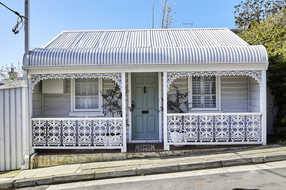 A double-fronted, two-bedroom workers’ cottage in inner Sydney.