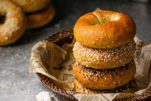 Bagels are downright delicious.