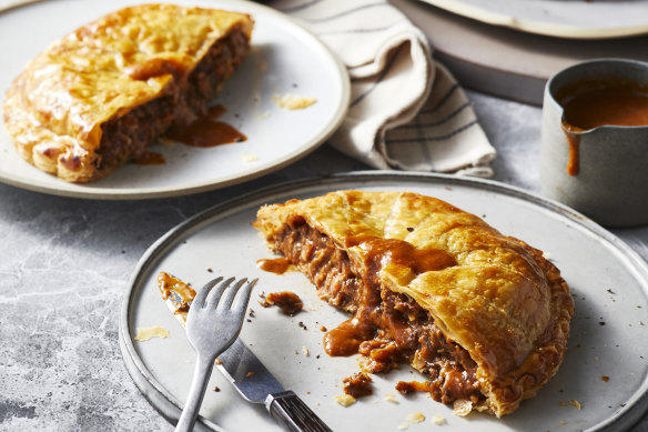 Pithivier filled with mushroom ragu.