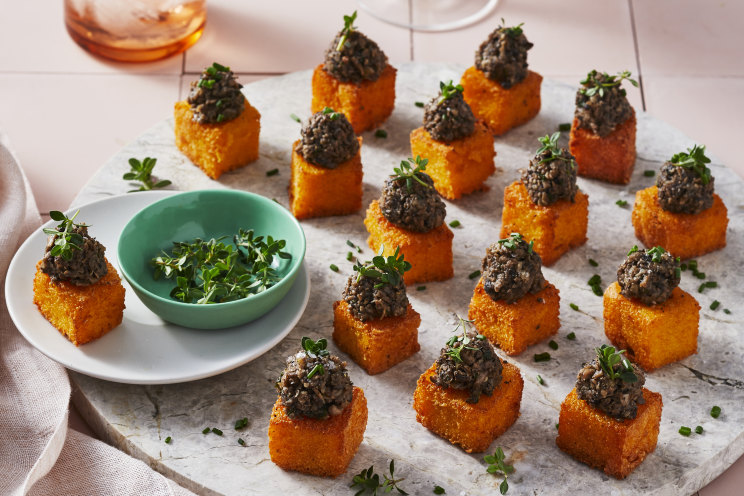 Vegetarian canape recipe ideas: RecipeTin Eats' crispy polenta