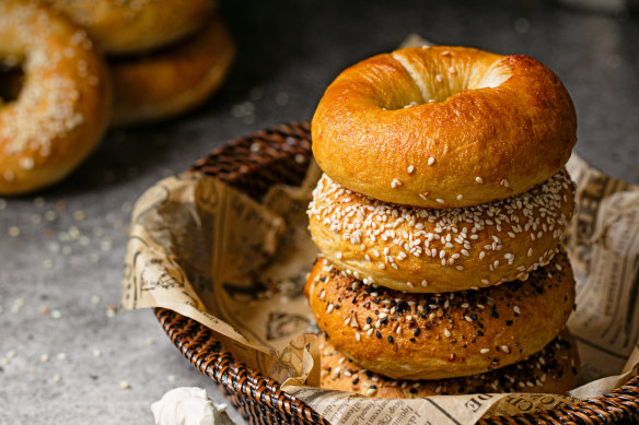 Bagels are downright delicious.