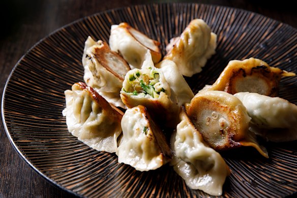 Zucchini dumplings at ShanDong Mama.