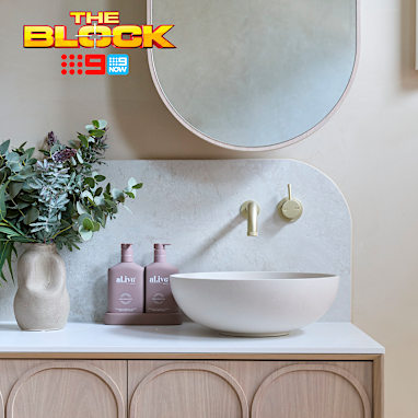 The Block 2026 Room Reveals House 2 Main Bathroom Chantel and Wyatt
