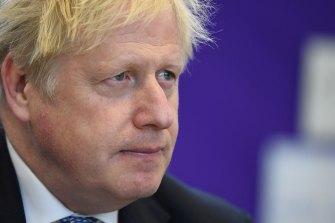 Questions about a Russia-linked donor: Britain’s Prime Minister Boris Johnson.