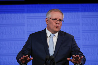 Prime Minister Scott Morrison defended income tax cuts in his pre-budget address at the National Press Club.