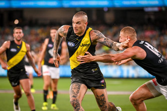 Dustin Martin was incredible as ever as the Tigers beat Carlton in the AFL season opener.