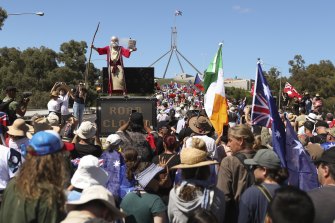 The Convoy to Canberra has been a mainstay of the Parliamentary Triangle of late. Thousands of protesters flocked to Parliament House on Saturday.