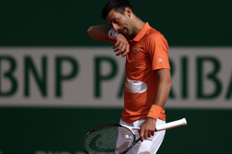 Novak Djokovic lost on his return to home clay in Monaco on April 12, 2022.