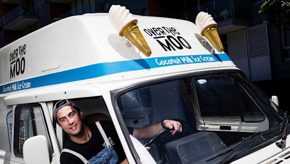 Over the Moo founder Alex Houseman developed dairy-free ice-cream because he's lactose intolerant.