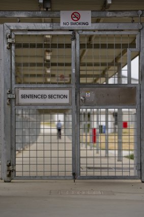 Entrance gates to the sentenced section at AMC