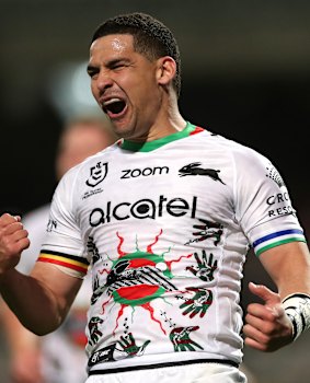 Cody Walker helped design Souths' Indigenous Round jersey this year.