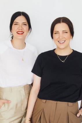 Her Black Book founders and twin sisters, Julie Stevanja (L) and Sali Sasi. The pair also co-founded Stylerunner.