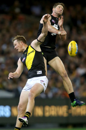 Richmond's Jack Riewoldt will gain aerial assistance from the recruitment of Tom Lynch.