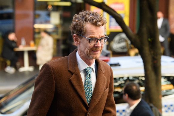 Benjamin Reeves outside Downing Centre on Thursday.