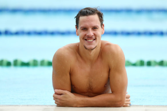 Leading Australian swimmer Mitch Larkin was until this week training for the Tokyo Olympics.