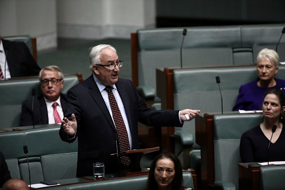Michael Danby in his final speech to parliament in 2019.