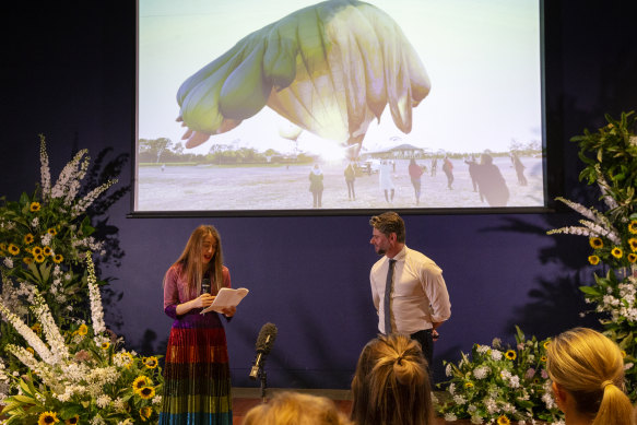 National Gallery of Australia director Nick Mitzevich and artist Partricia Piccinini announce the commission of a companion piece to Skywhale, to be launched early next year. 