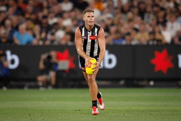 Dan Houston ran riot in his Collingwood debut.