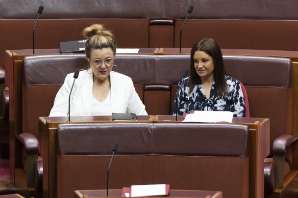 Jacqui Lambie Network senators Tammy Tyrrell (left) and Jacqui Lambie  are open to sensible tax changes.