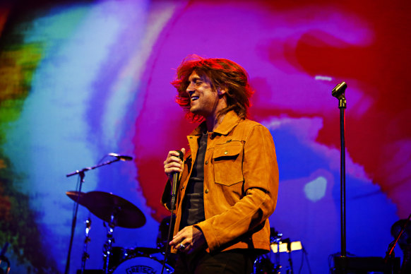 Scottish singer/songwriter Paolo Nutini performs on stage at Bluesfest Melbourne at the Melbourne Convention and Exhibition Centre on April 9, 2023. 
