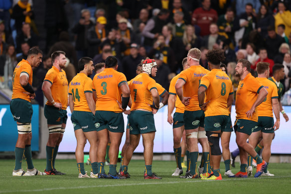 The Wallabies were beaten in Sydney.