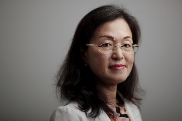 Liberal MP Gladys Liu at Parliament House in Canberra on Thursday. 