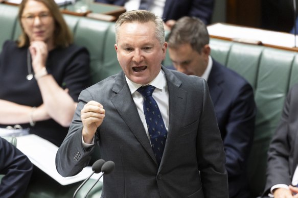 Climate Change and Energy Minister Chris Bowen rubbished Coalition claims that a nuclear power plant could be running in Australia within a decade.