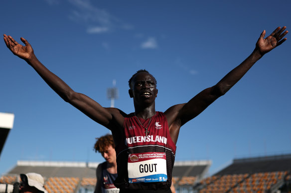 Gout after his remarkable run in the 200-metre final.