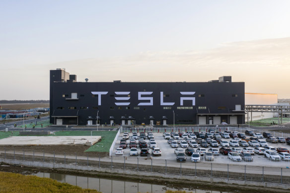 Tesla's new Gigafactory in Shanghai. 