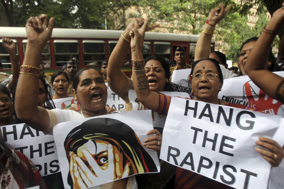 The gang rape of a photojournalist prompted these protests in 2013. Five years later, India applied the death penalty for rapists of girls under 12.
