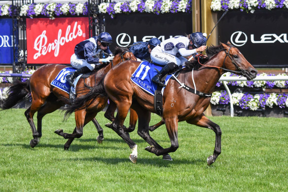 Bjorn Baker’s crowning moment as Ozzmosis takes out the Coolmore Stud Stakes.