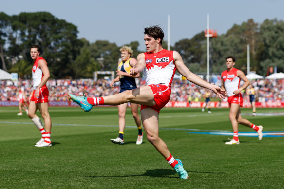 Errol Gulden has been one of the form players of the early rounds of the AFL season.