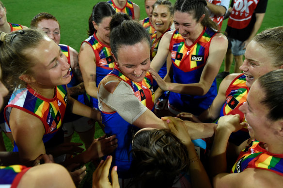 Melbourne’s AFLW team.