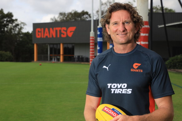 James Hird has been working at GWS in a part-time leadership role this season.