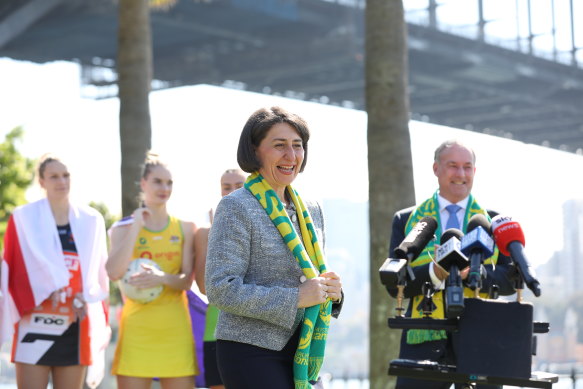 NSW Premier Gladys Berejiklian announced Sydney had been successful in securing the Netball World Cup for 2027 on Monday.