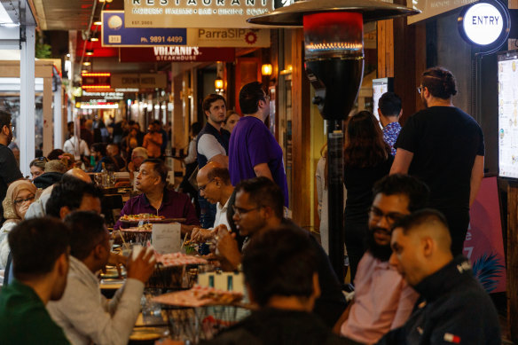 Church Street has been transformed into a vibrant dining and entertainment district in the heart of Parramatta.