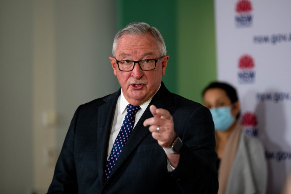 NSW Health Minister Brad Hazzard says the state needs to increase its booster uptake.