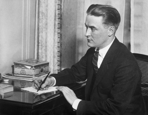 The Great Gatsby novelist Scott Fitzgerald.