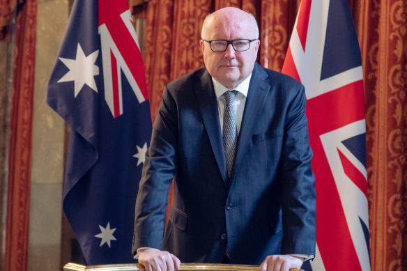 Australian diplomat George Brandis attended the memorial service for Matthew Flinders.