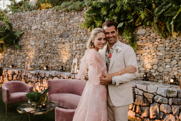 Deborah Symond and Ned O’Neil had a three-day celebration for their wedding on Hamilton Island in 2018. 