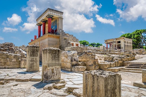 The ruins of Knossos Palace, home of Minos and the legendary Minotaur.