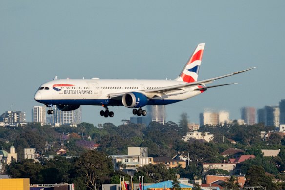 British Airways serves Sydney and will soon serve Melbourne.