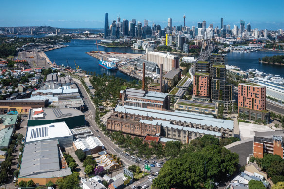 The tallest buildings proposed would be built at the south-west corner, near the motorway ramps to the Anzac Bridge.