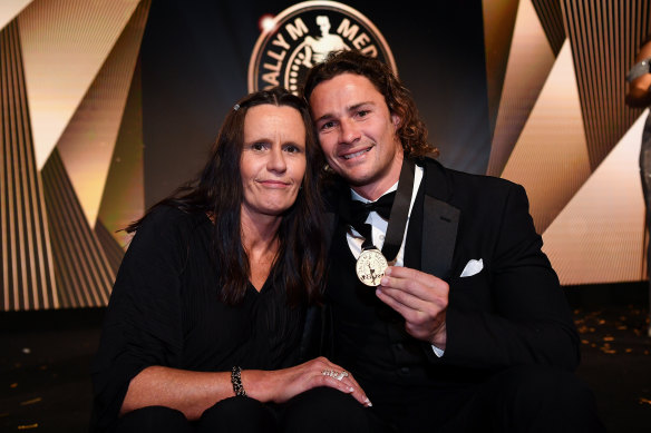 Julie and Nicho Hynes at the Dally M awards last year.