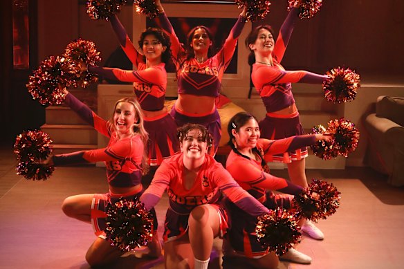 The full company performing in We Are The Tigers.