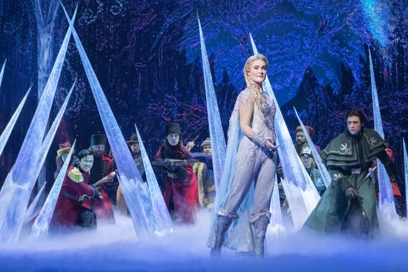 Jemma Rix stars in the Australian production of Frozen.