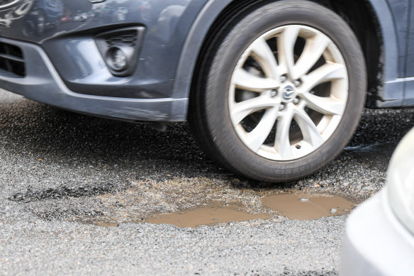 Following the recent rains, Sydney’s roads were covered in potholes.